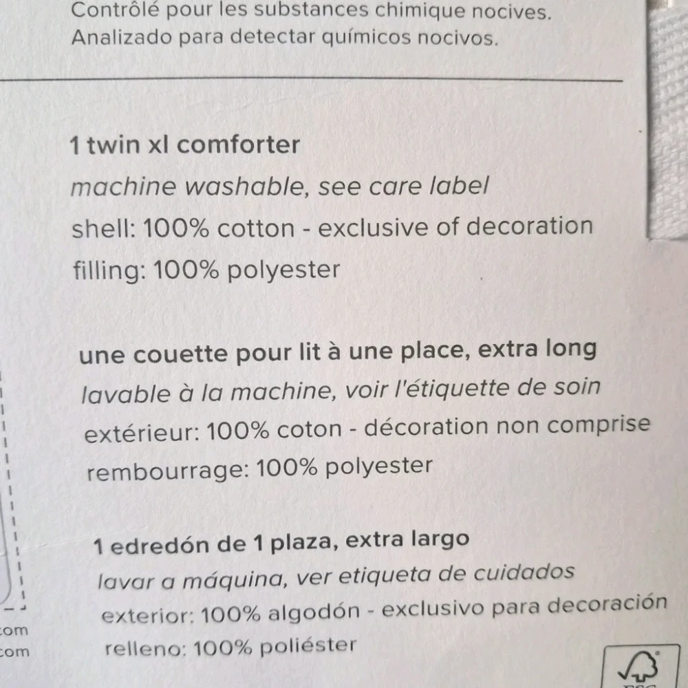 Pottery Barn Teen Ashlyn Tufted Comforter Twin XL White Dorm Bedding
